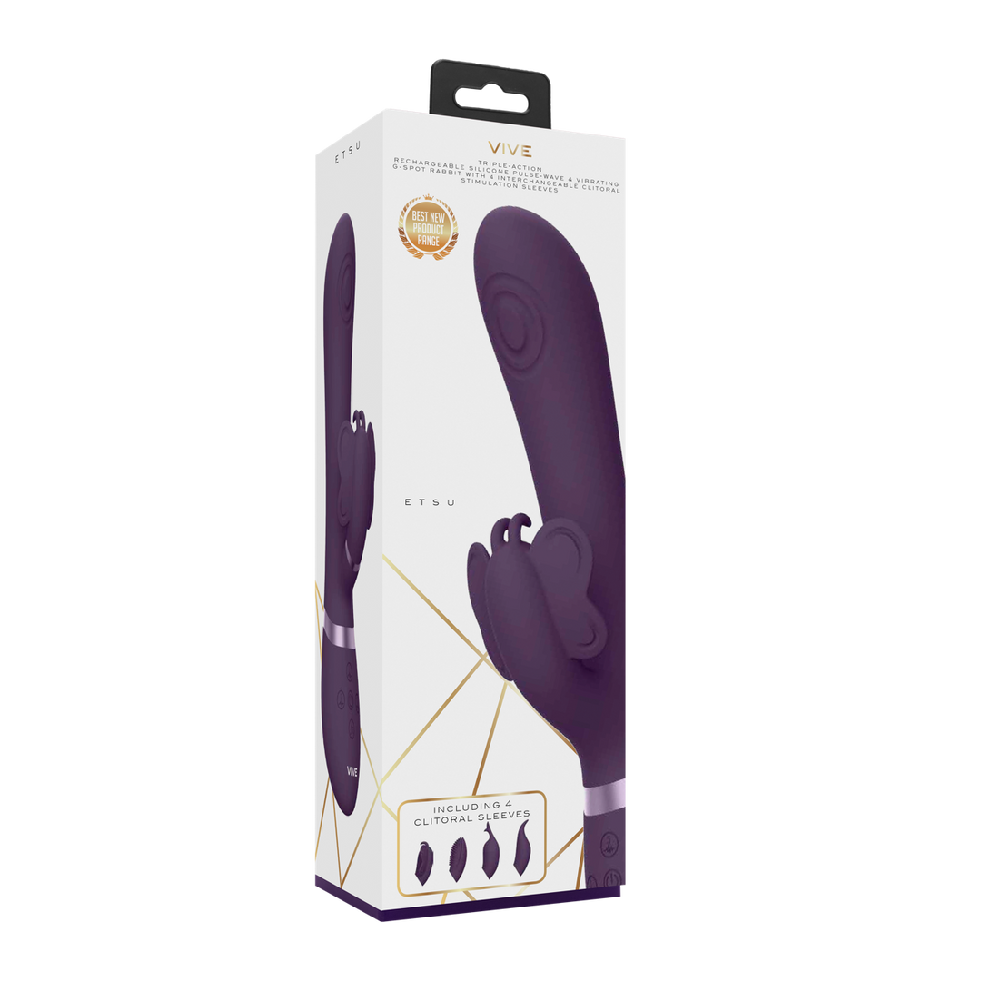 Vive by shots Etsu - Pulse Wave G-Spot Rabbit Clitoral Stimulator - Paars (7423522537596)