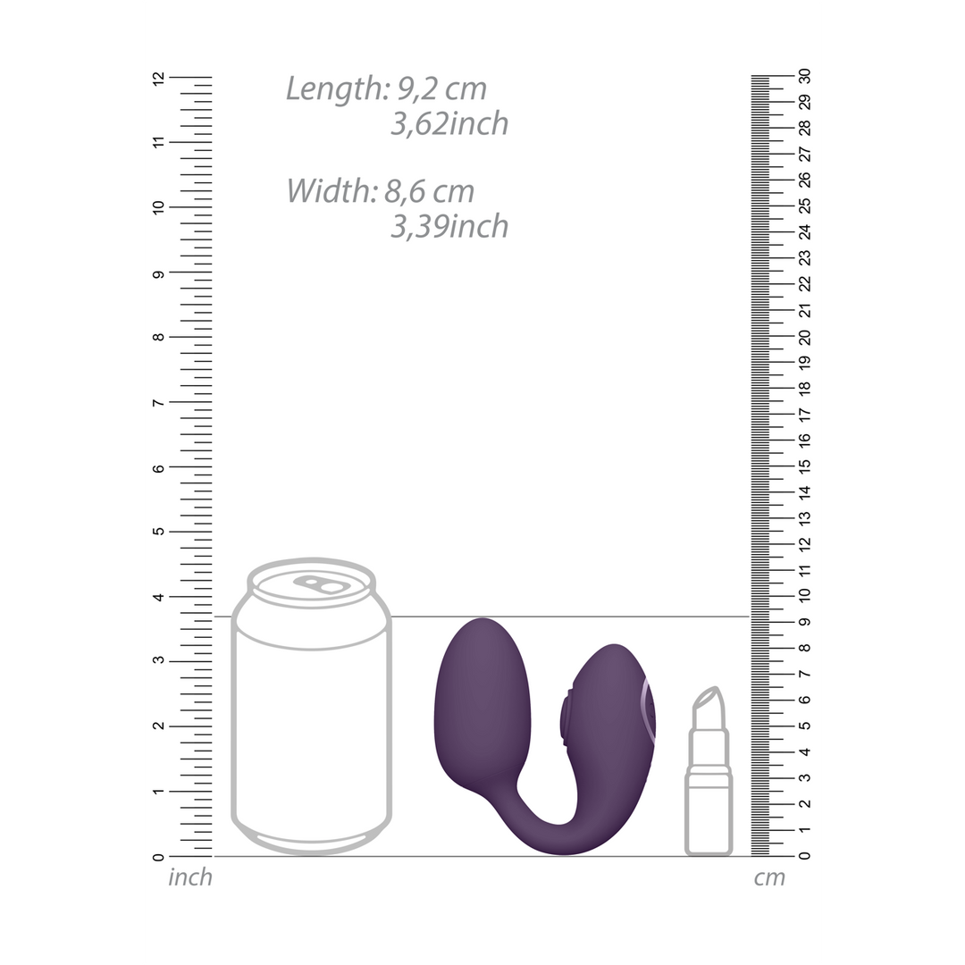 Vive by shots Aika - Pulse Wave Vibrating Love Egg - Paars (7423522537534)