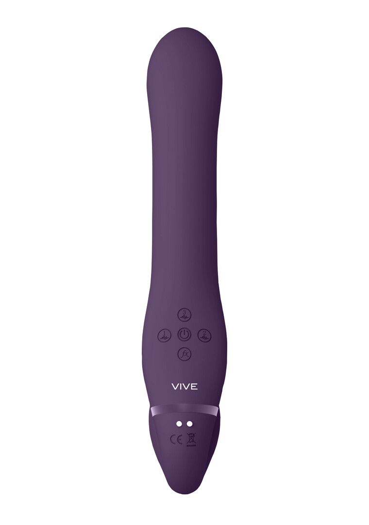 Vive by shots Ai - Dual Vibrerende Air Wave Tickler Strapless Strapon (8714273537591)