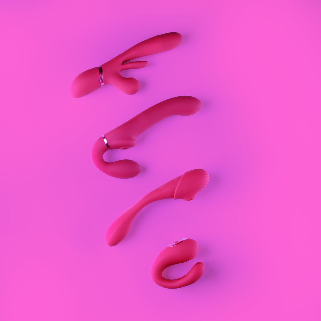 Vive by shots Ai - Dual Vibrating Air Wave Tickler Strapless Strapon (8714273537522)