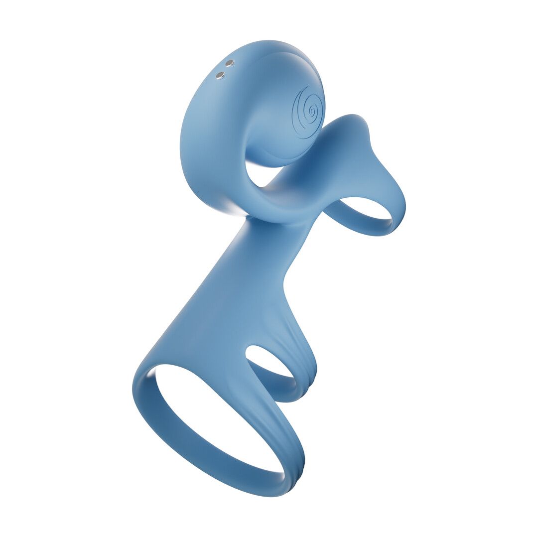 Snail vibe JOVI ARC - Slakken Trouwring - Blauwe Haze (8721325867209)