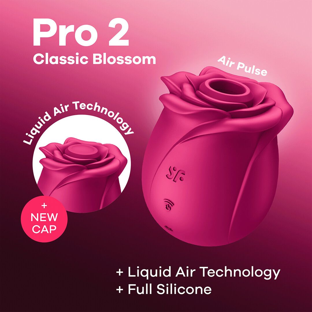 Satisfyer Pro 2 - Classic Blossom - Air Pulse Vibrator - Red (4061504065854)