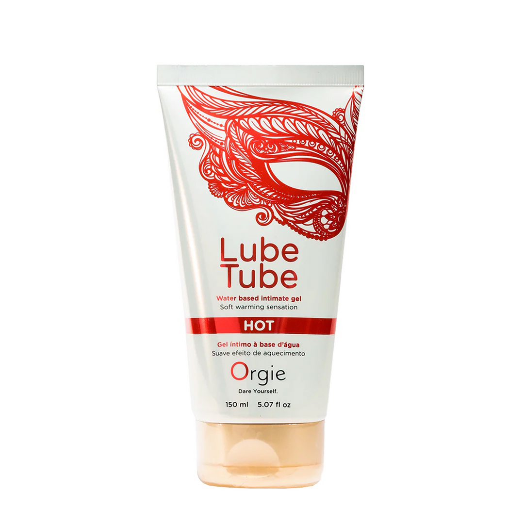 Orgie Lube Tube Hot - Waterbased Lubricant met een Warming Effect - 5 fl oz / 150 ml (5600298351065)