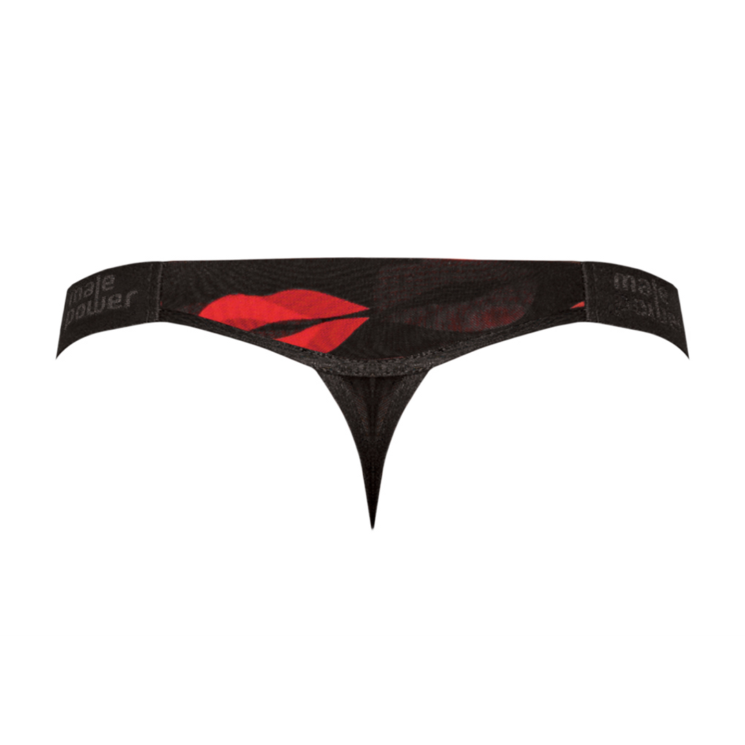 Male power Microstring - S/M - Zwart (845830073554)