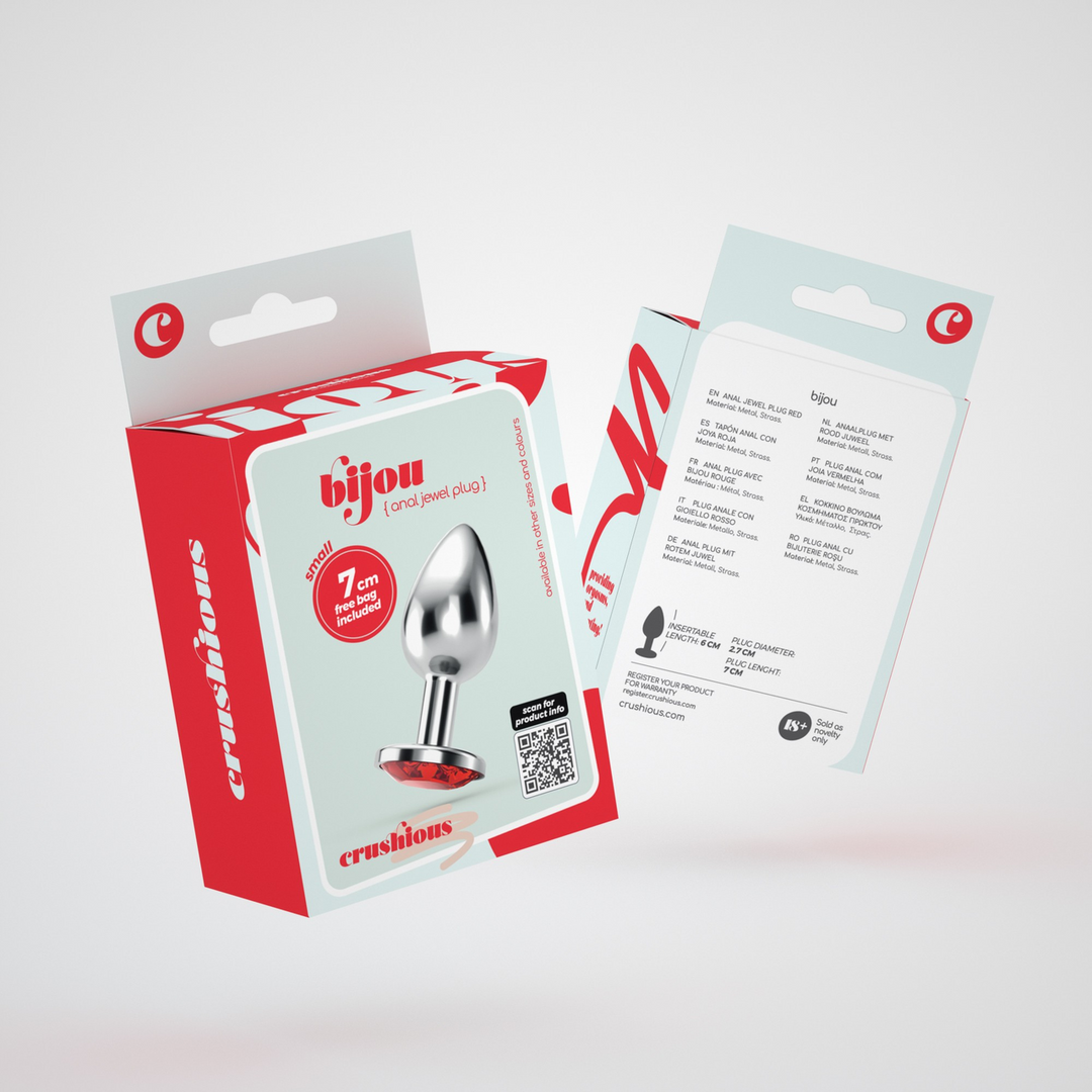 Crushious Bijou - Anale Sieraad Plug - Klein - Rood (799632355250)