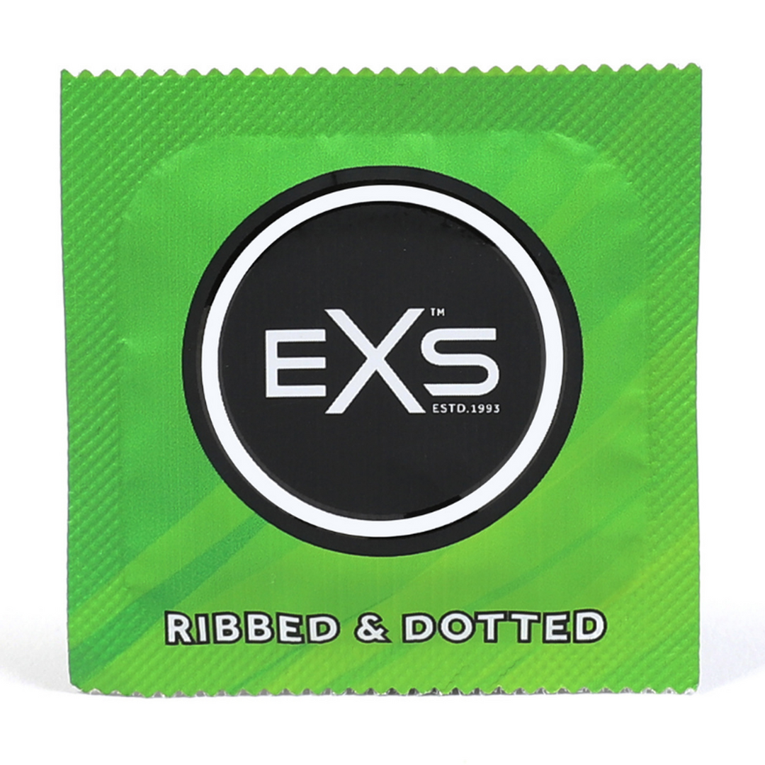 EXS Ribbed Dotted en Flared - Condoms - 3 Stuks (5027701007133)