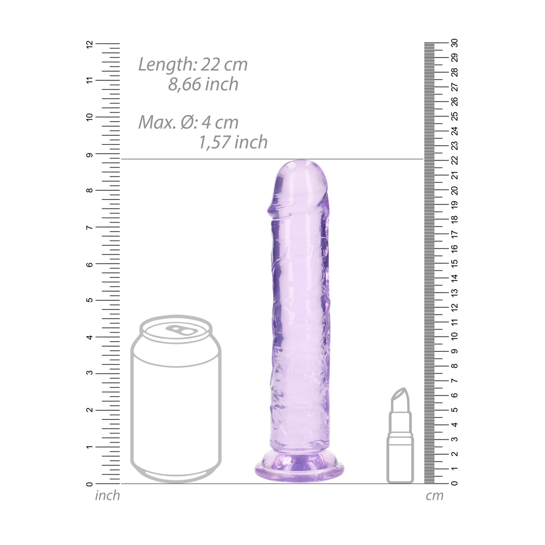 Realrock by shots Rechtdoorgaande Realistische Dildo met Zuignap - 8'' / 20 (8714273524904)