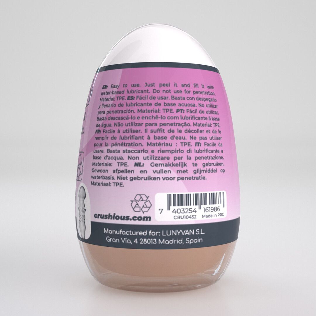 Crushious Ezy Egg - Masturbator Ei - De Vaardige - Paars (7403254161986)