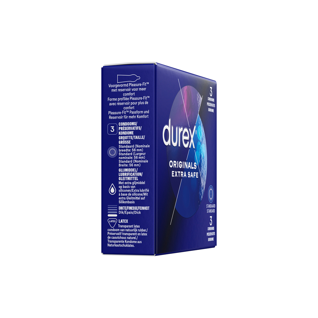Durex Originals Extra Safe - Condoms - 3 Stuks (5010232967472)