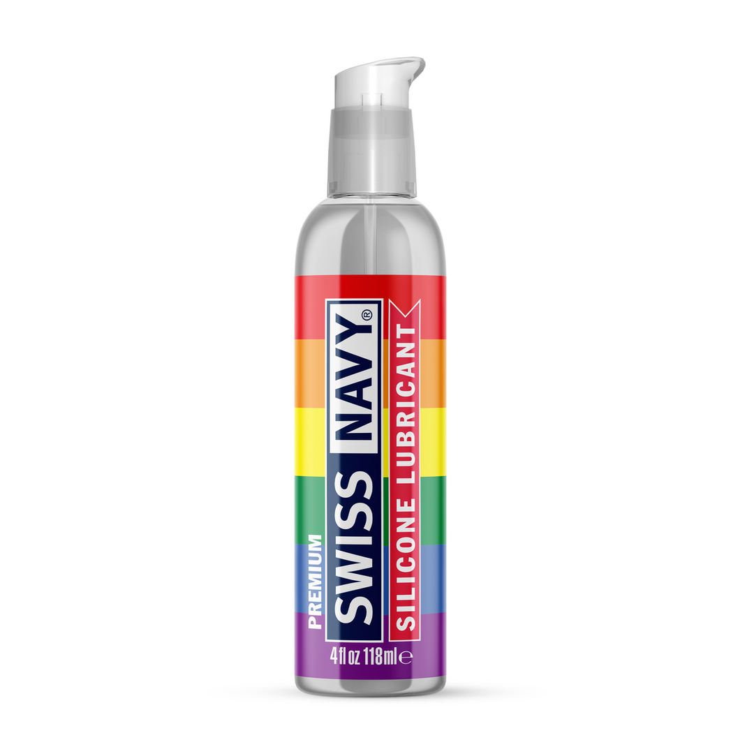 Swiss navy Siliconebased Lubricant - 4 fl oz / 118 ml - Pride Edition (699439007539)
