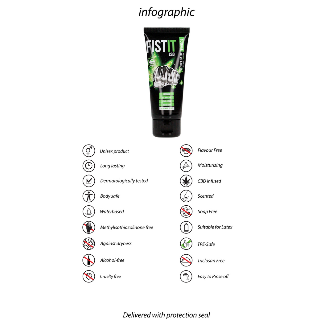Fist it by shots CBD Glijmiddel - 3.4 fl oz / 100 ml (8714273935625)