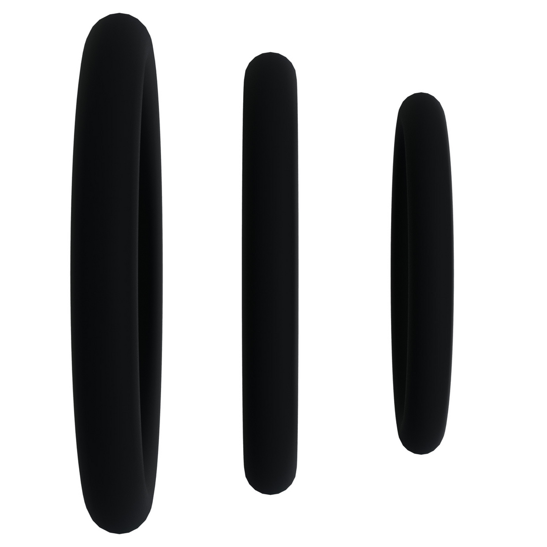 Doc johnson Tri-Pack Silicone Gasket - Cockring Set (6768903846609)