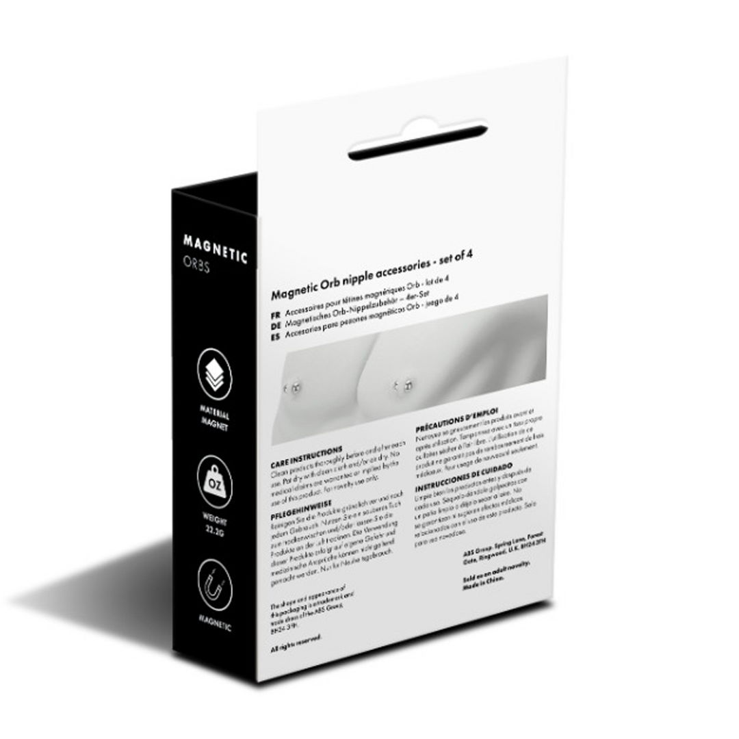 Prowler red Magnetische Orbs - 4 Paar Set - Zilver (4890808281703)