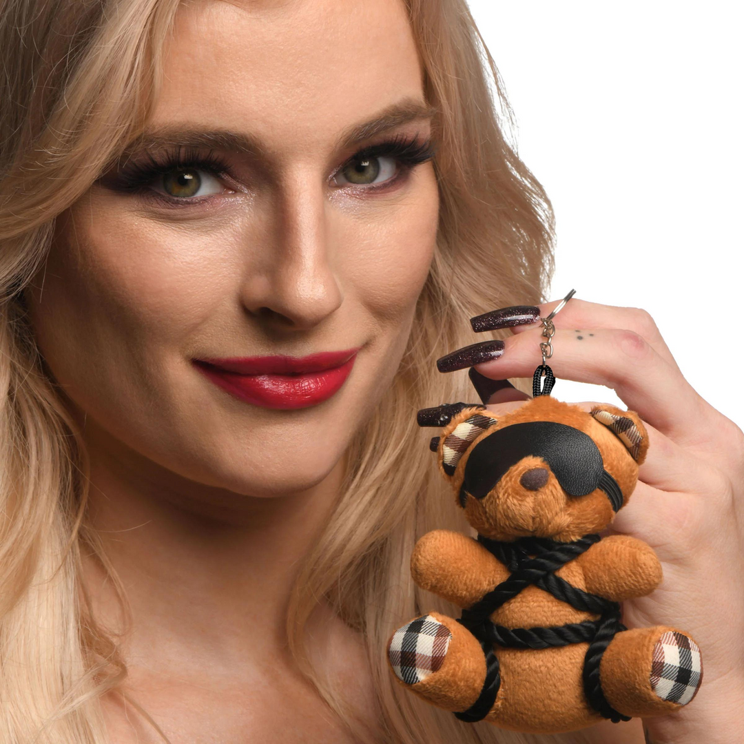 Xr brands Touw Teddybeer Sleutelhanger - Bruin (848518050540)