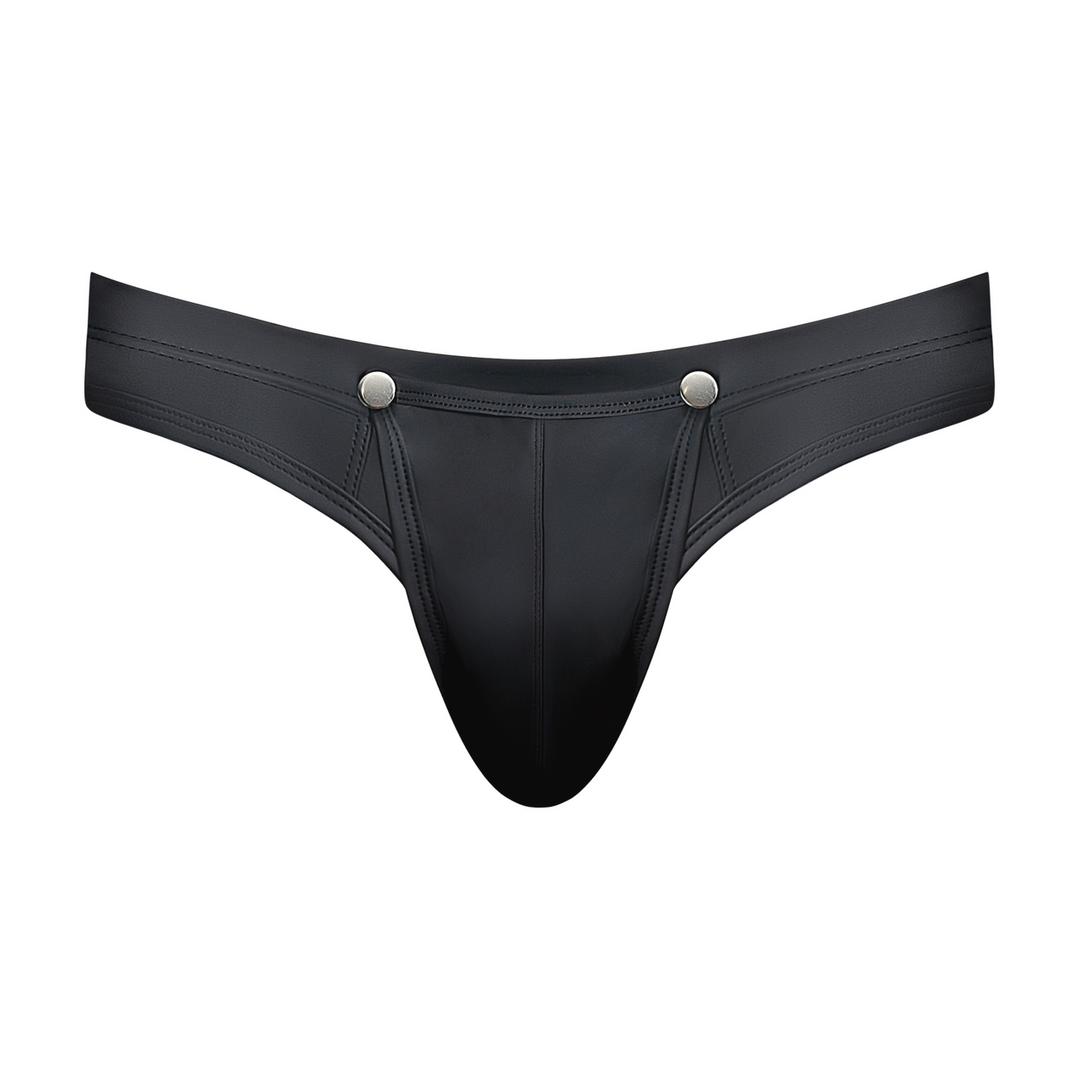 Male power Snap Off Tanga - S/M - Zwart (845830094689)