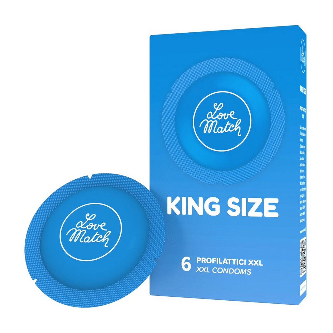 Love match King Size - Condooms - 2.4 / 60 mm - 6 Stuks (8052742680073)