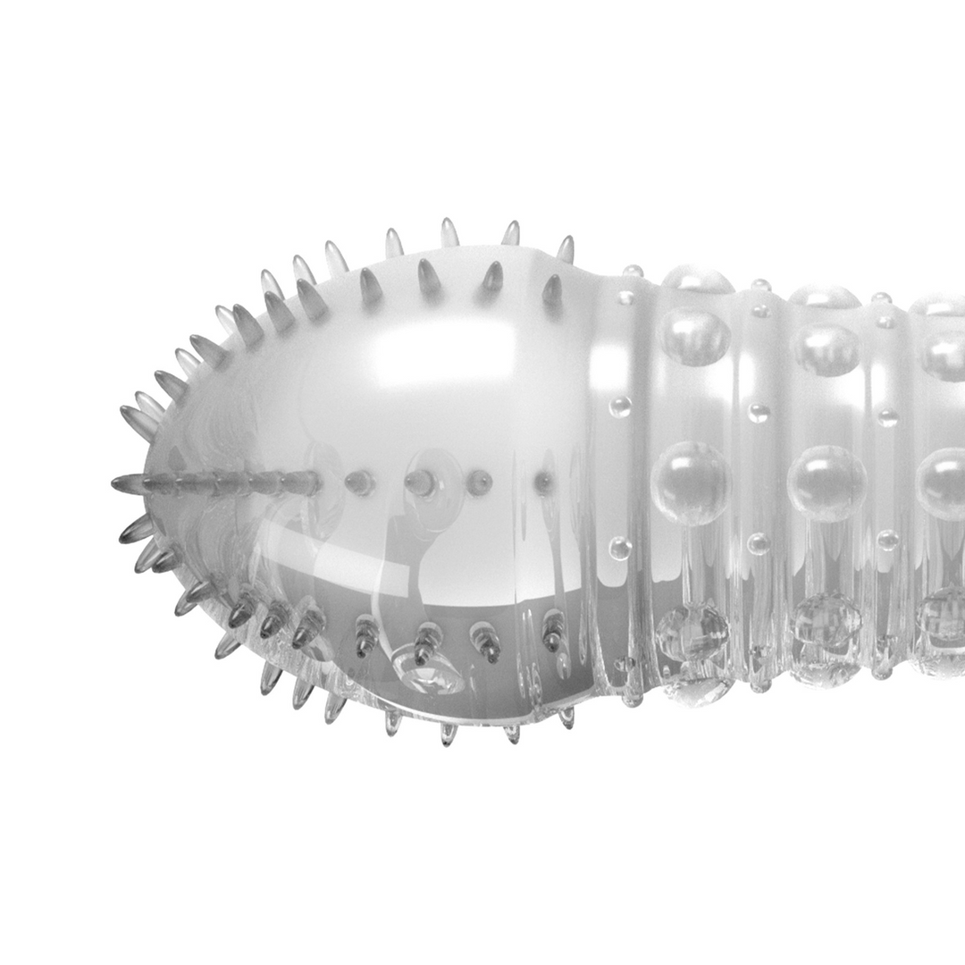 Crushious Gestippelde Penis Sleeve - Transparant (799632355366)
