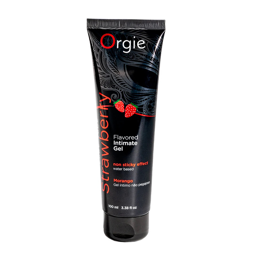 Orgie Lube Tube Aardbei - Waterbased Lubricant - 3 fl oz / 100 ml (5600298351027)
