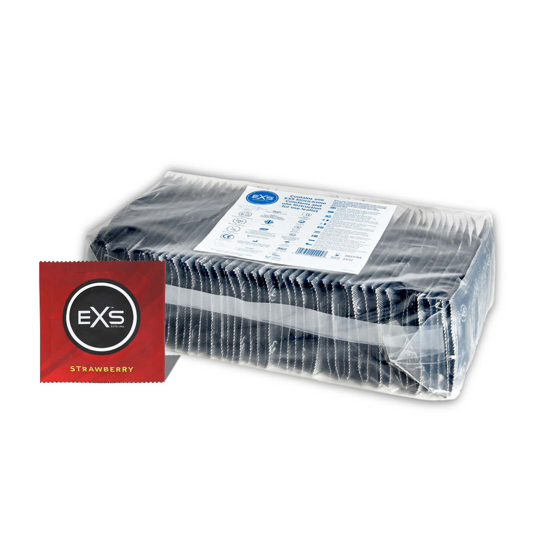 EXS Aardbei - Condooms - 100 Stuks (5027701004927)