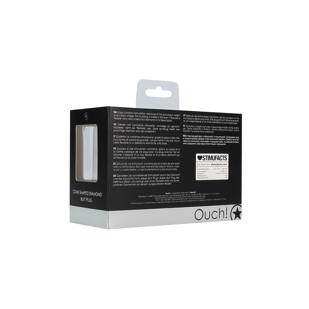 Ouch! by shots Kegelvormige Diamanten Butt Plug (8714273492173)