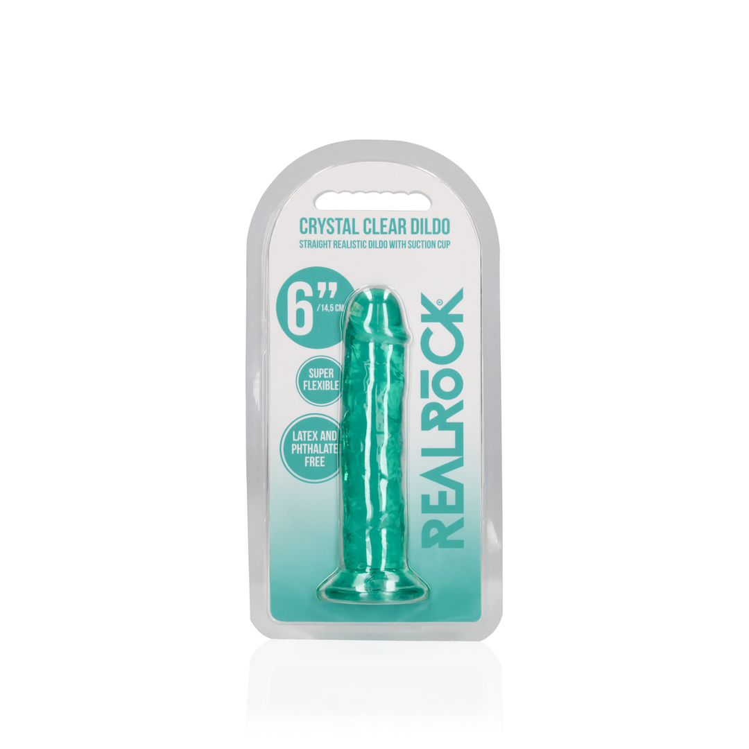 Realrock by shots Rechtdoorn Dildo met Zuignap - 6'' / 14,5 (8714273524348)