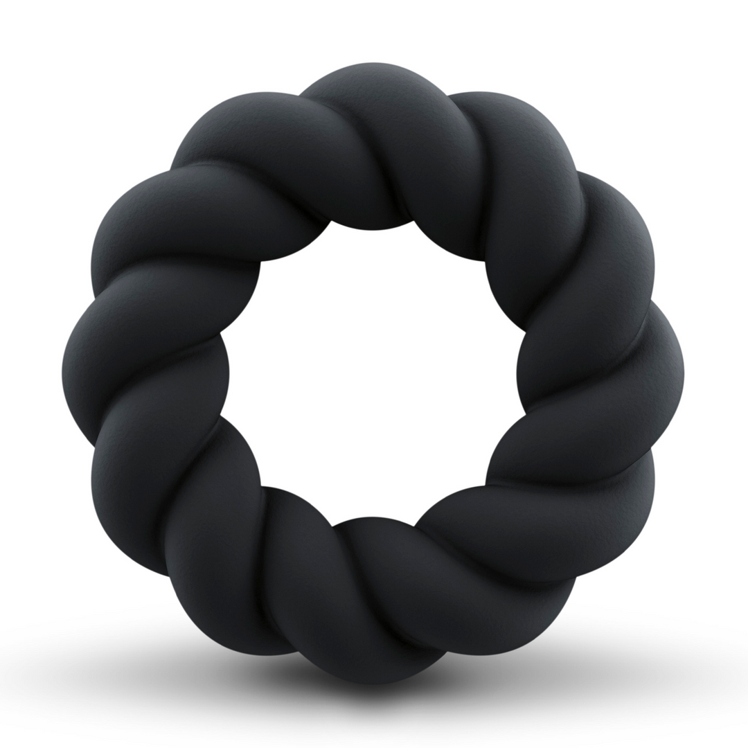 Rocks-off Twist - Non-Vibrating Cockring - Zwart (811041015508)