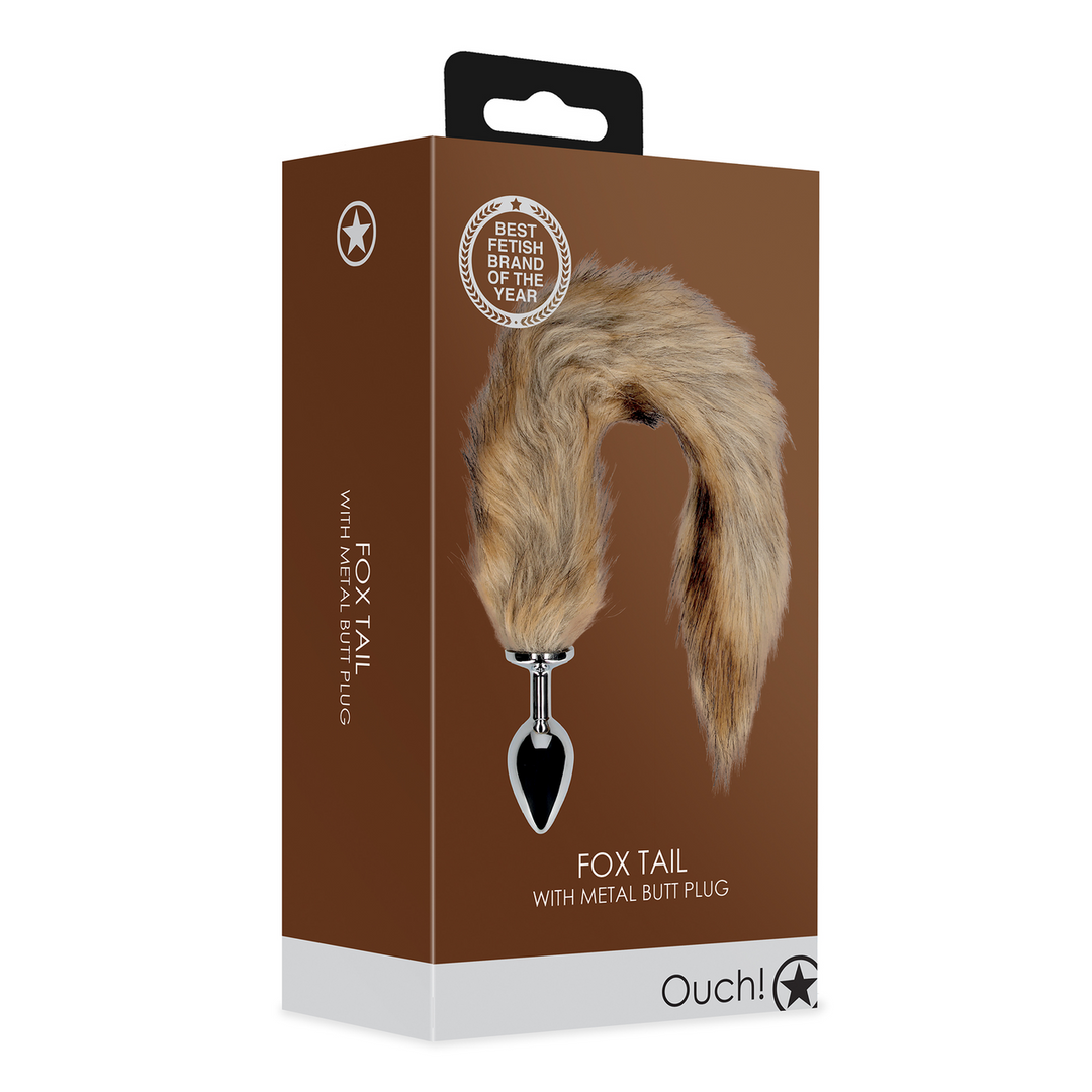 Ouch! by shots Vossenstaart met metalen buttplug (8714273047816)