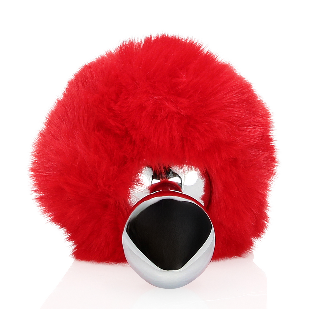 Ouch! by shots Konijnenstaart met metalen buttplug (8714273047854)