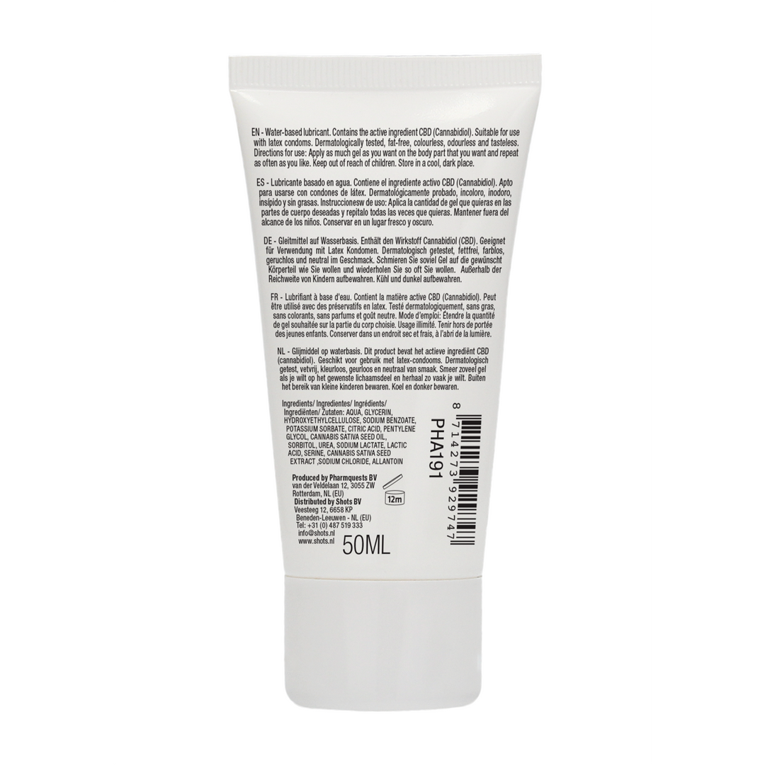 Pharmquests by shots Natuurlijk CBD - Waterbasis Glijmiddel - 2 fl oz / 50 ml (8714273929747)