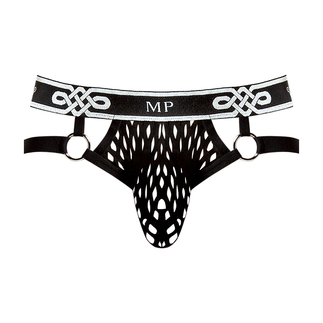 Male power Jock Ring - S/M - Zwart (845830071529)