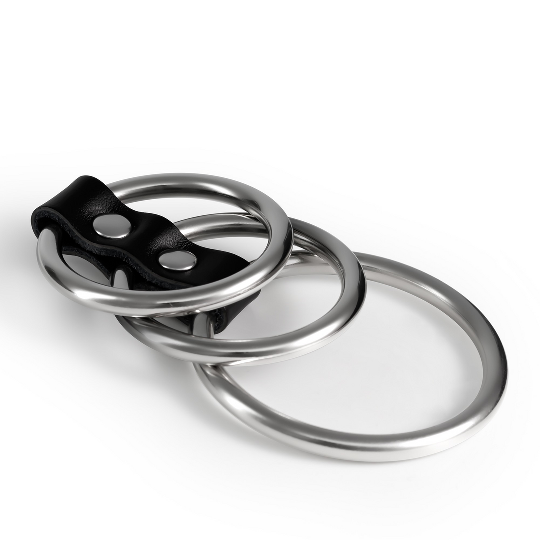 Crushious Saruman - Metalen Cockring Set - Zilver (7403254158849)