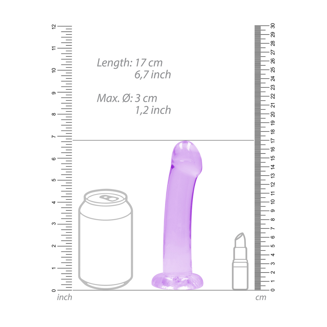 Realrock by shots Niet-realistische dildo met zuignap - 7 / 17 cm (7423522580592)