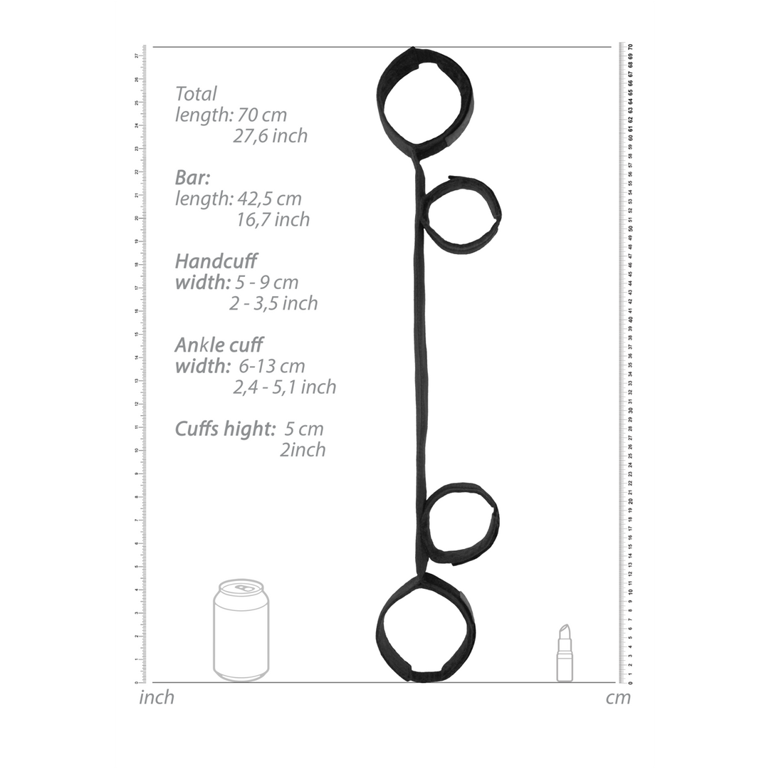 Ouch! by shots Spreader Bar met Hand- en Enkelboeien (8714273531971)