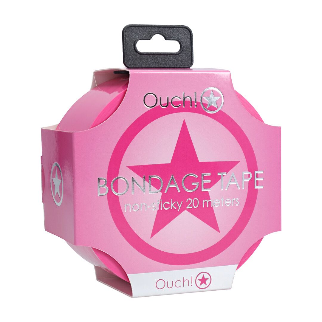Ouch! by shots PVC Antikleef Tape - 20 m - Roze (8714273028402)