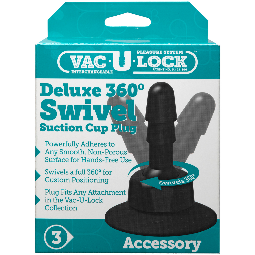 Doc johnson Deluxe 360 Swivel - Butt Plug met Zuignap - 2 Stuks (782421073459)