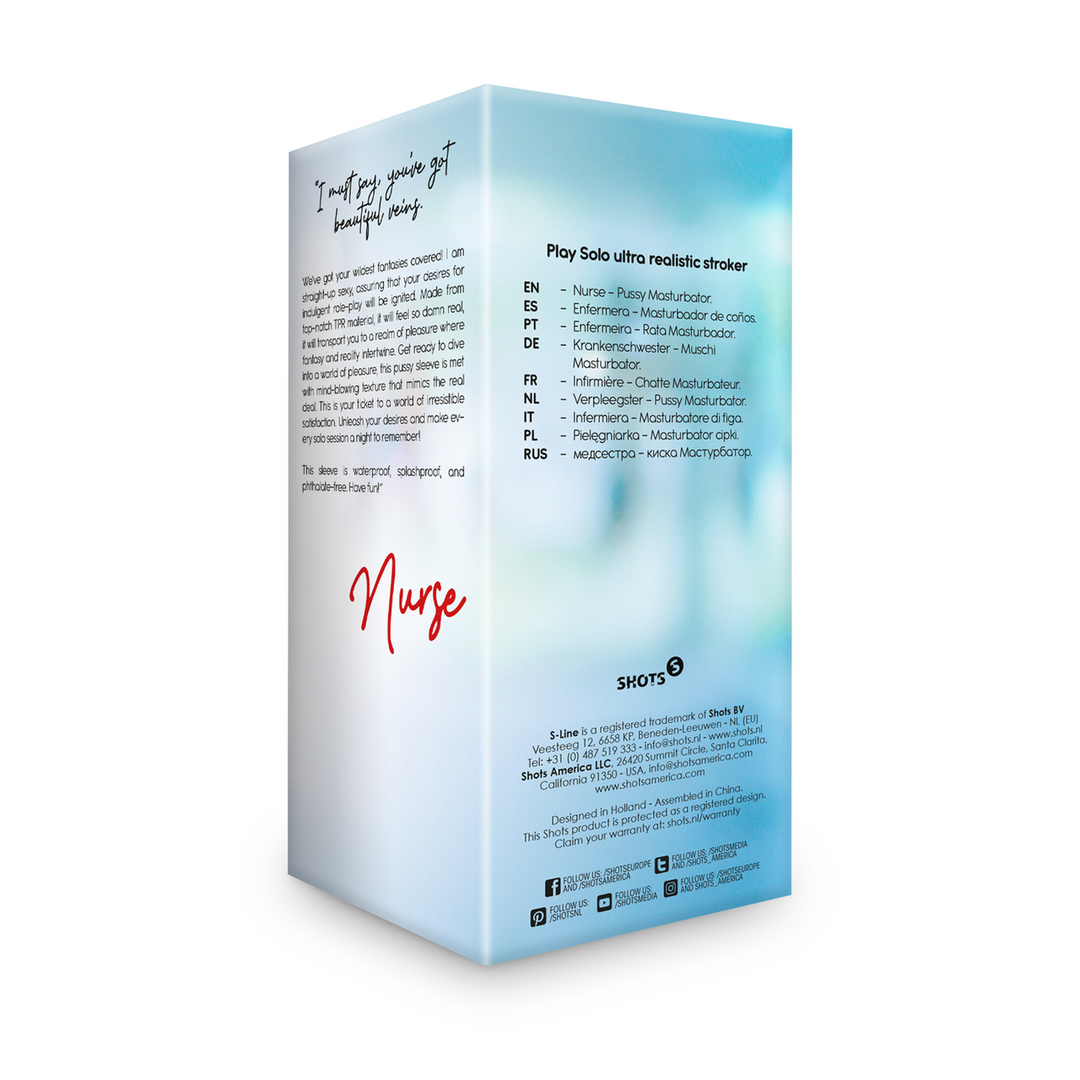 S-line by shots Verpleegkundige - Pussy Masturbator - Tan (8714273051578)
