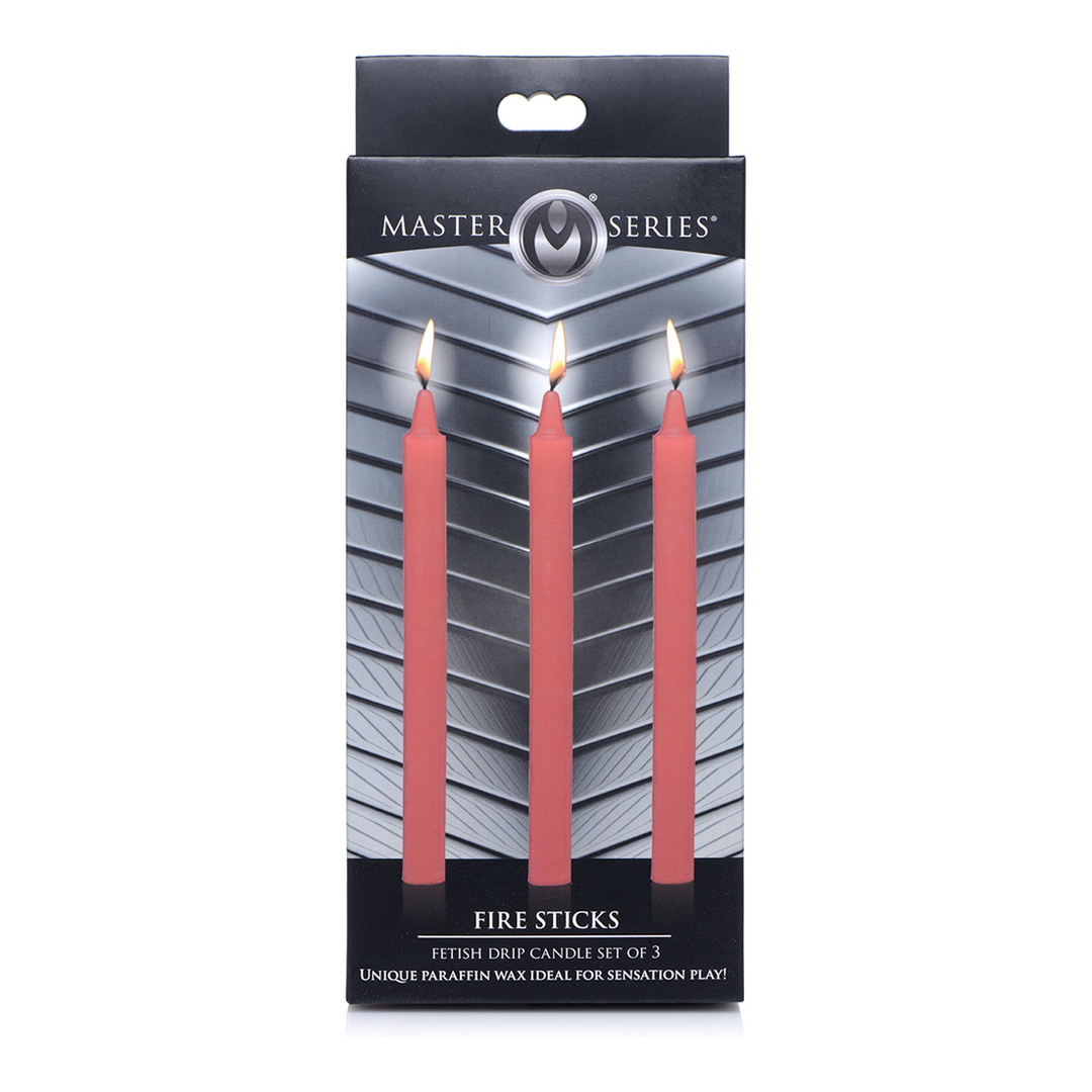 Xr brands Vuur Sticks - Fetish Drip Candles - 3 Stuks (848518036469)