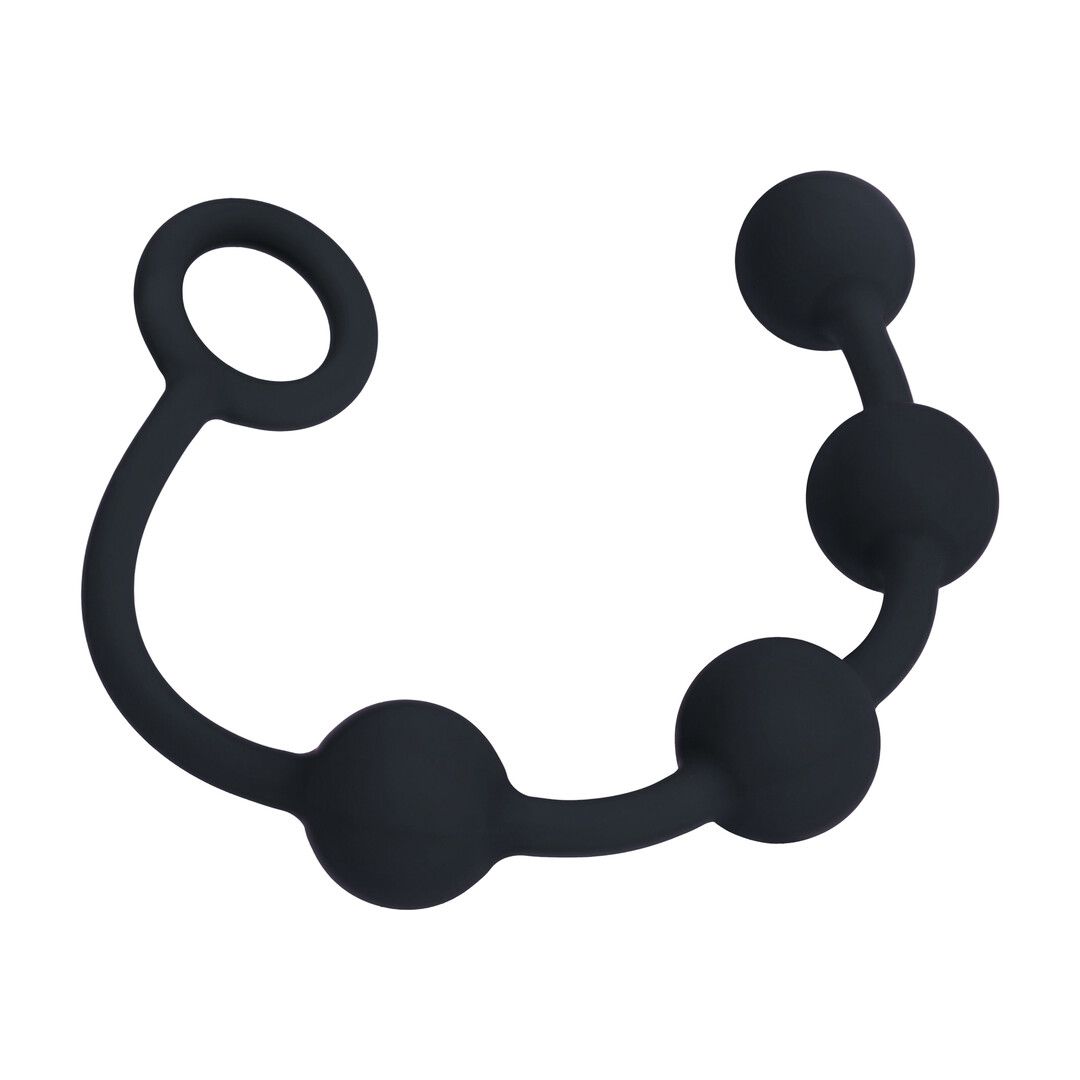 Levelz by shots Ronde Siliconen Anale Ballen - S - 20mm - Zwart (8714273066817)