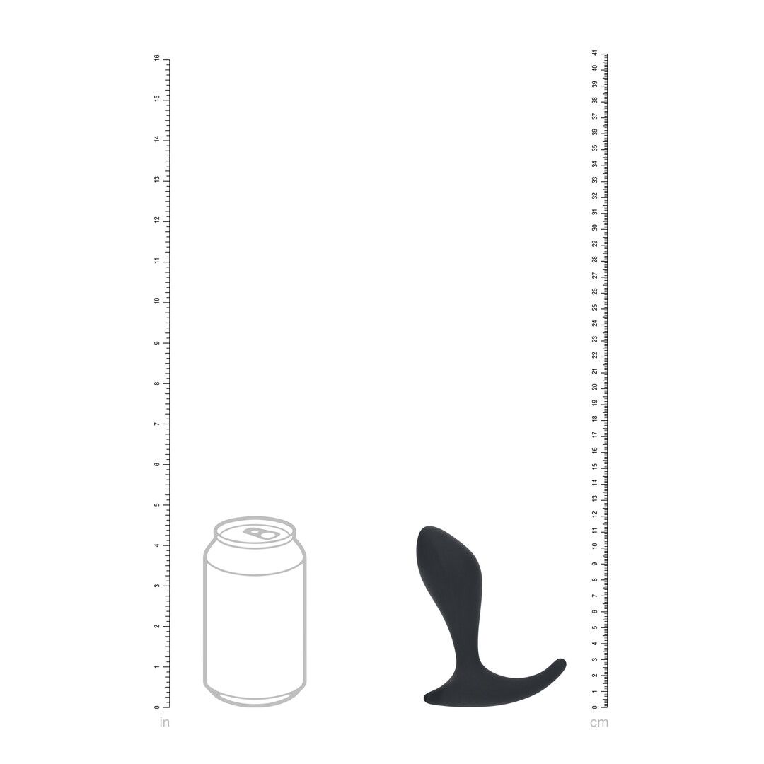 Levelz by shots Enkele Golf Siliconen Prostaat Massager - Zwart (8714273066282)