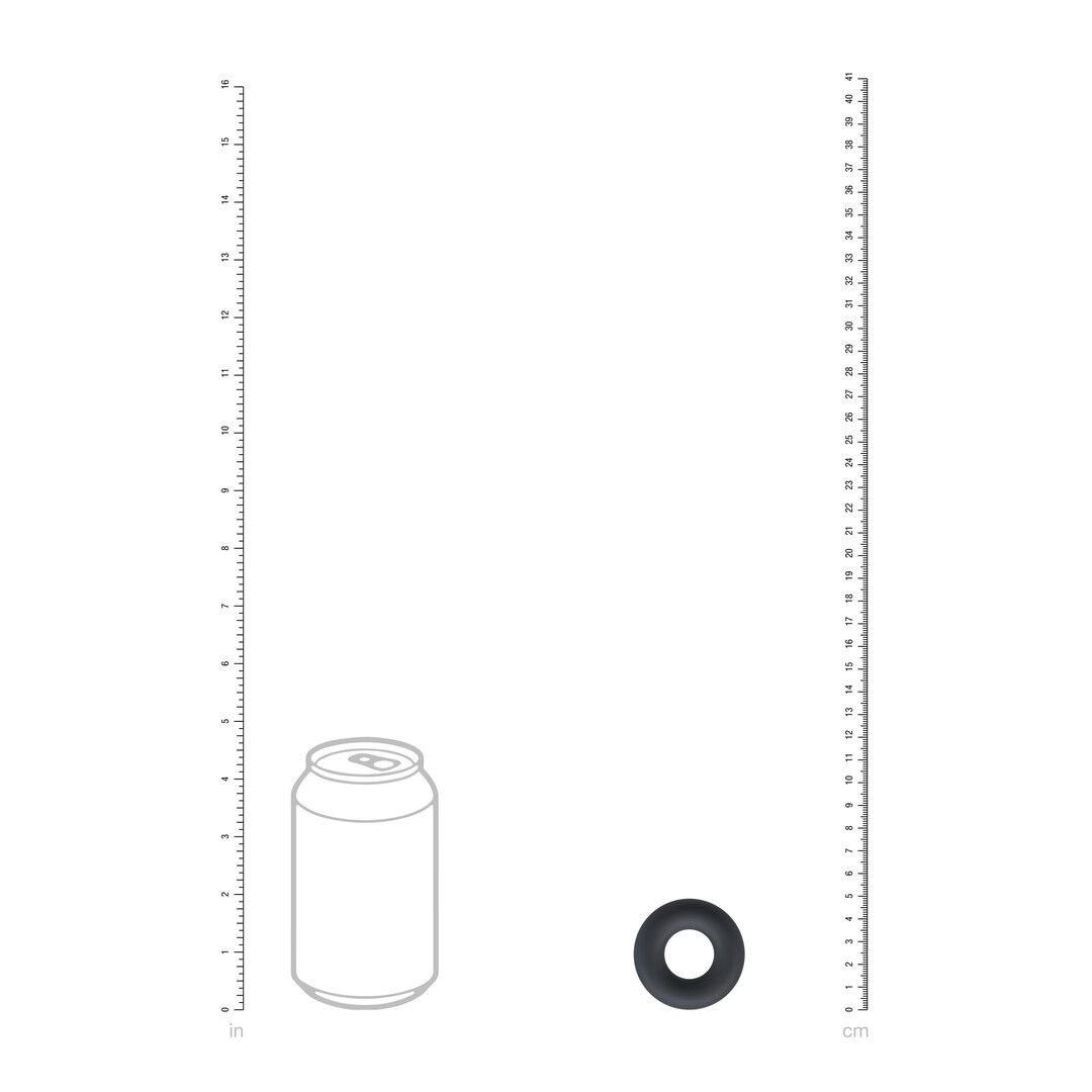 Levelz by shots Vloeibare Silicoenen Cockring - S - Zwart (8714273061836)