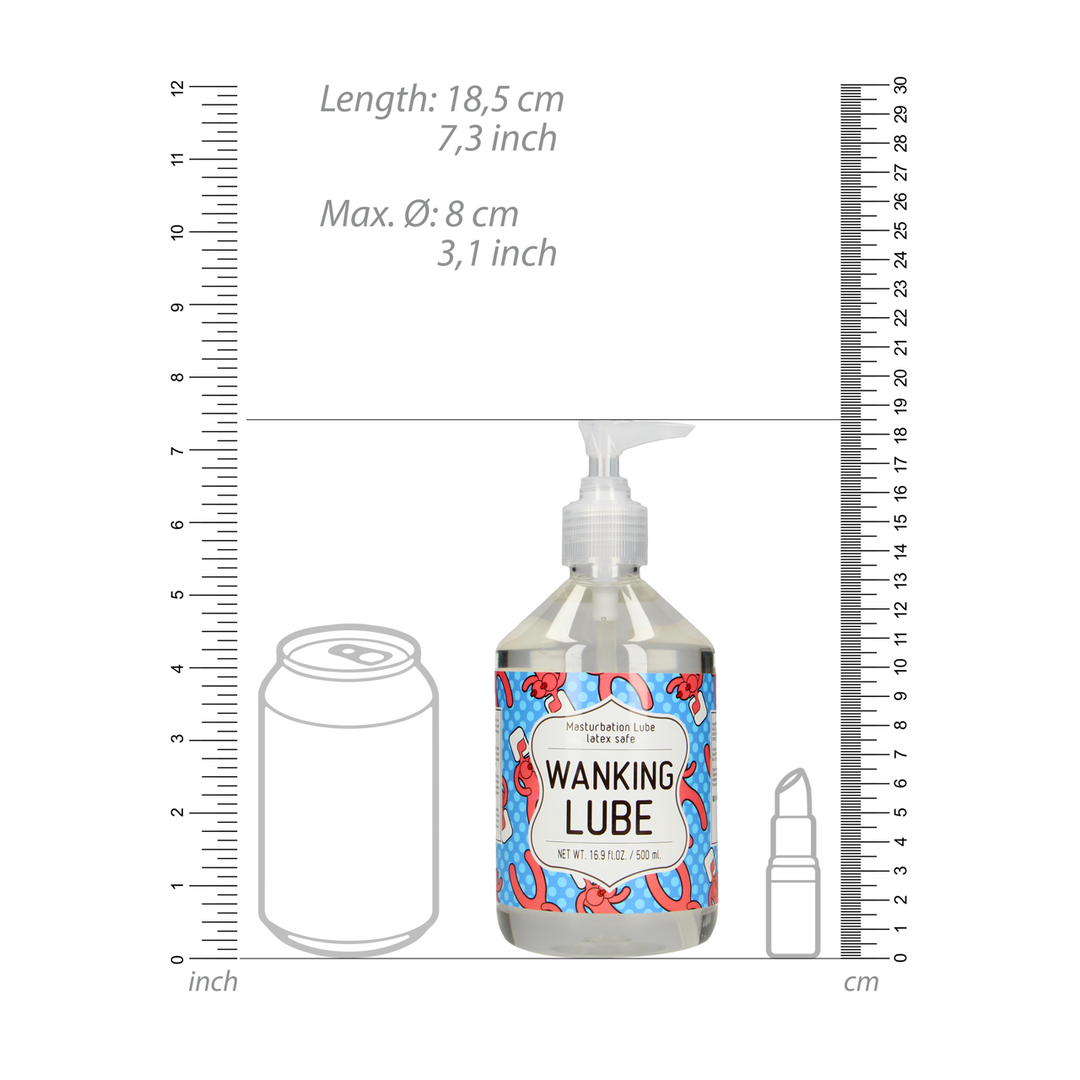 S-line by shots WANKING LUBE - Masturbatie Glijmiddel - 500 ml (7423522454497)