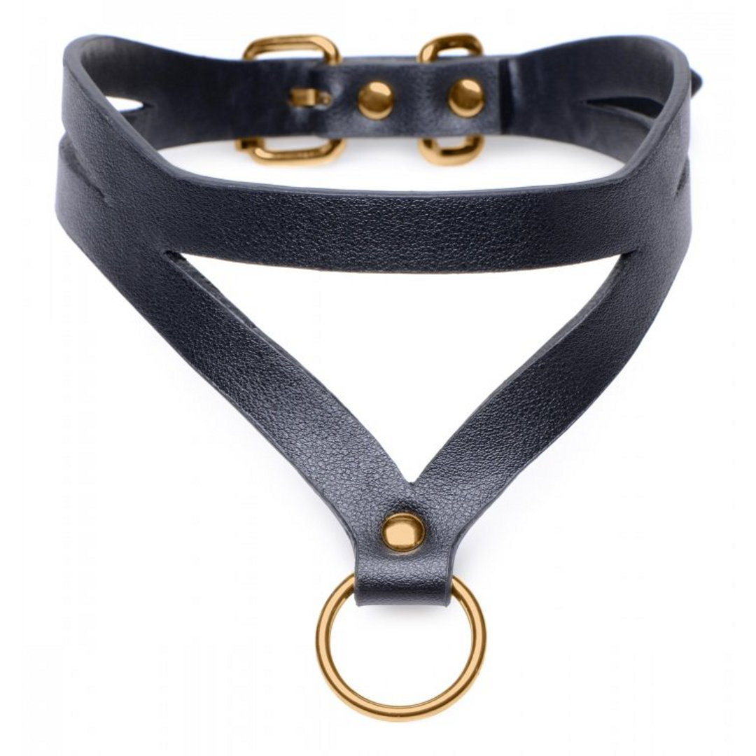 Xr brands Bondage Baddie - Halsband met O-Ring (848518043566)