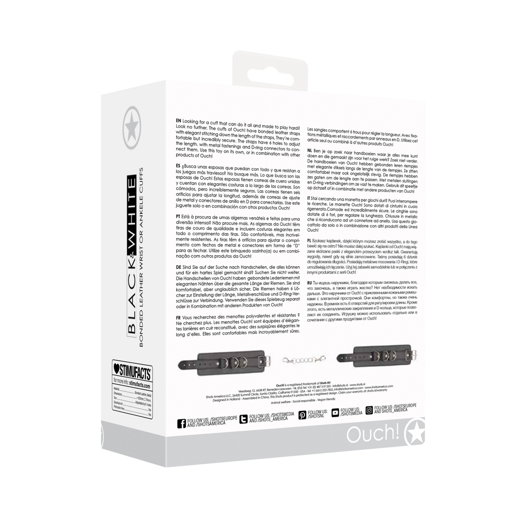 Ouch! by shots Gehechte Lederen Hand- of Enkelboeien (7423522574508)