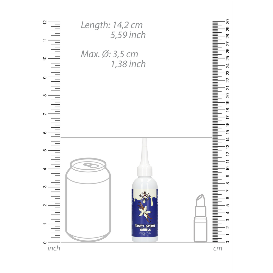 Cum face by shots Vanille Tasty Sperm - 3 fl oz / 80 ml (7423522531556)