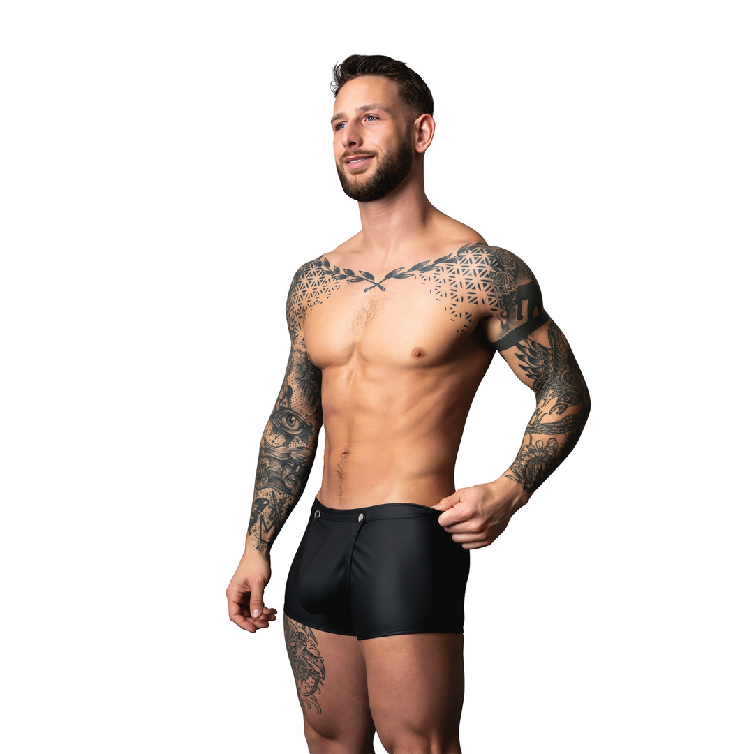 Male power Snap Off Short - L - Zwart (845830094665)