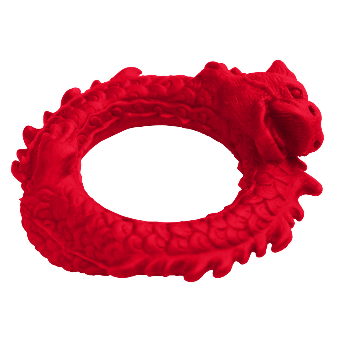 Xr brands Rise of the Dragon - Siliconen Cockring - Rood (848518053305)