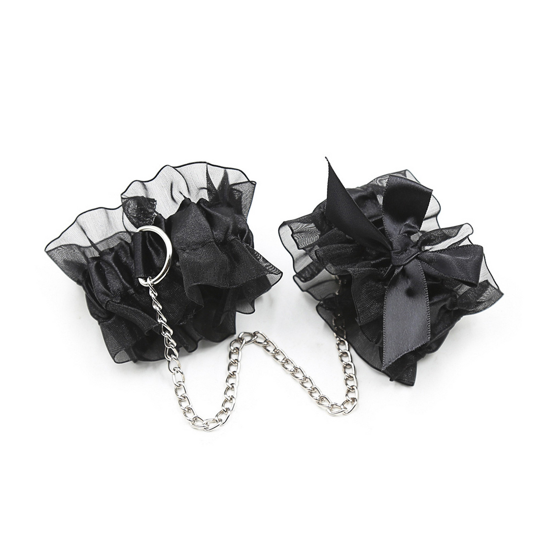 Crushious Lace Me Up - Bondage Lacy Set - Zwart (799632355137)