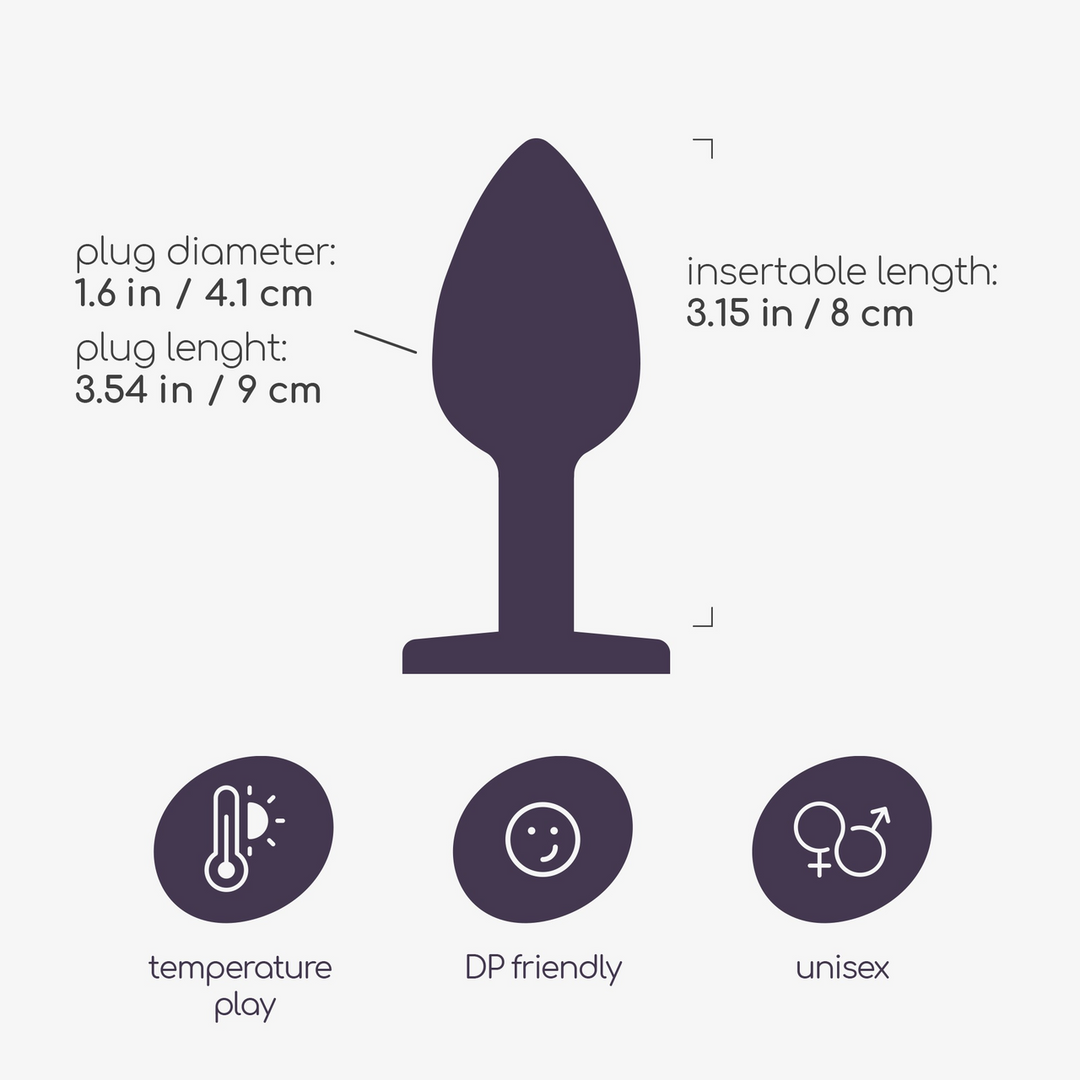 Crushious Bijou - Anale Sieraad Plug - Groot - Roze (799632355212)