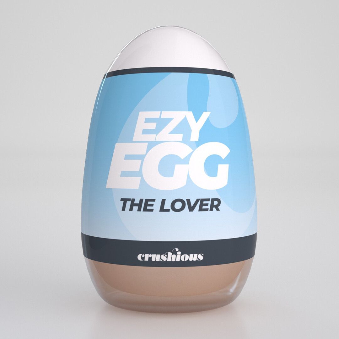 Crushious Ezy Egg - Masturbator Ei - De Minnaar - Blauw (7403254161993)