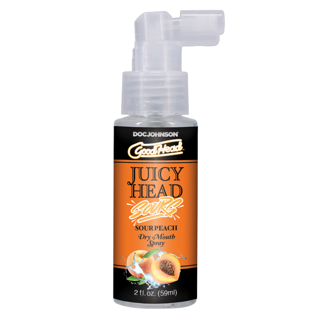 Doc johnson Juicy Head - Dry Mouth Spray - Sour Peach - 2 fl oz / 60 ml (782421088606)